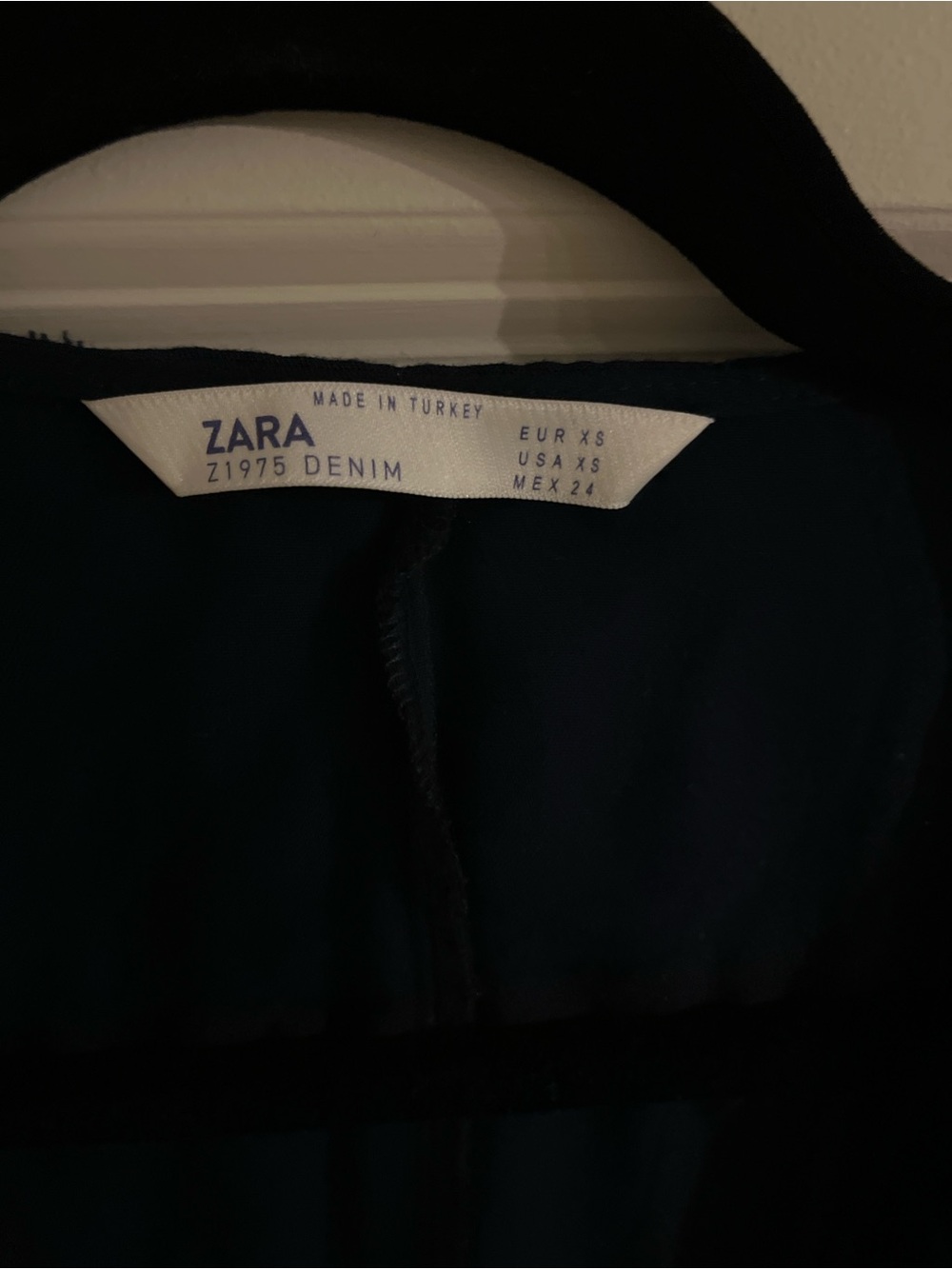 Zara Dark Teal Denim Jumpsuit